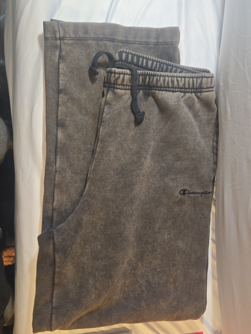 Champion Men’s Washed Charcoal Gray Fleece Joggers